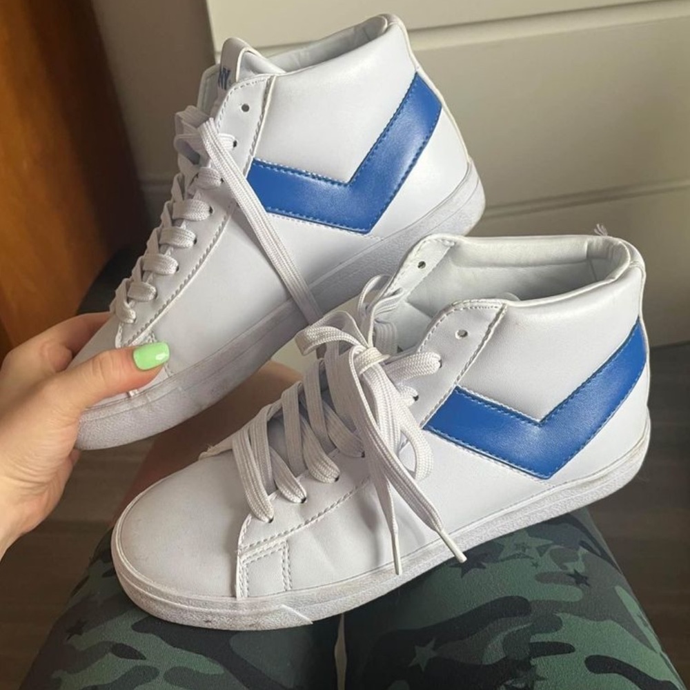 Size 7.5 Pony Topstar Hi High-Top Sneakers